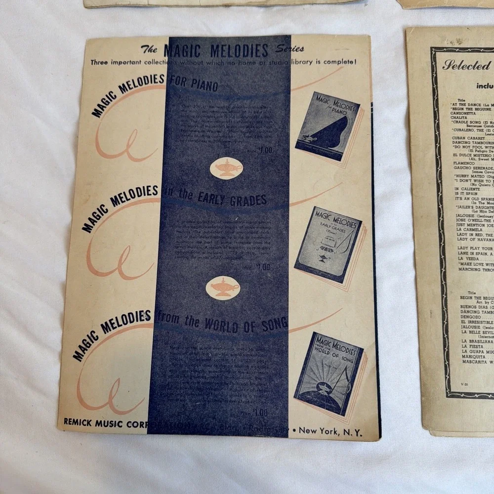 Vintage Lof 5 Piano Books Sheet Music Stars Are The Windows Of Heaven